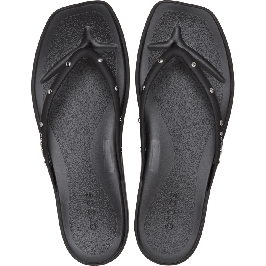 Black Miami Studded Flip - Top - Crocs