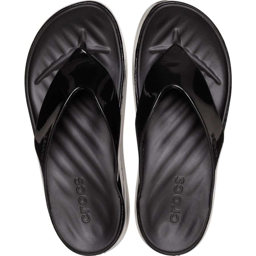 Black Getaway Platform Patent Flip - Top - Crocs