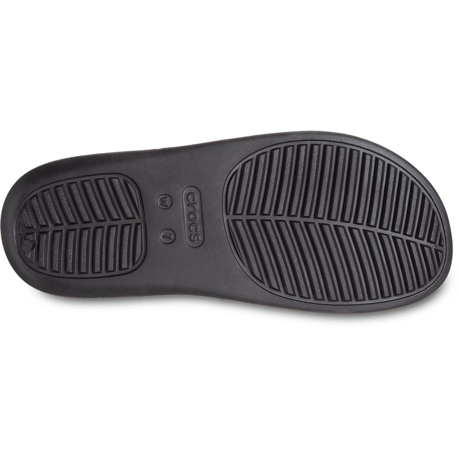 Black Getaway Platform Patent Flip - Bottom - Crocs