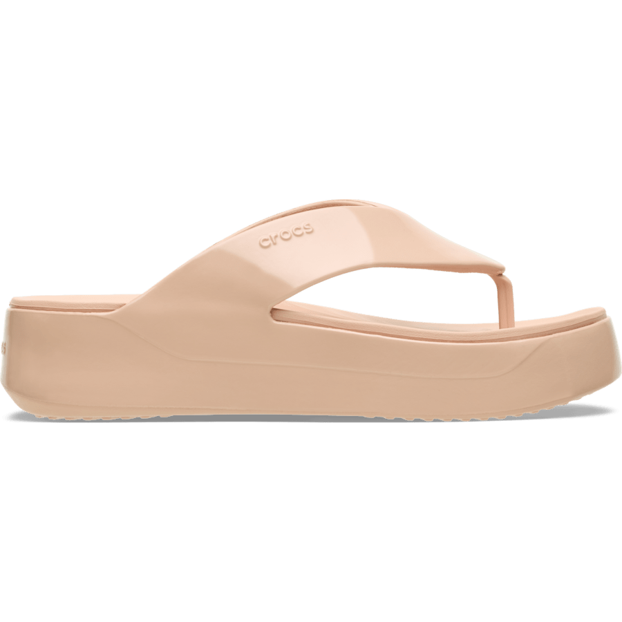 Pink Caramel Getaway Platform Patent Flip - Side - Crocs