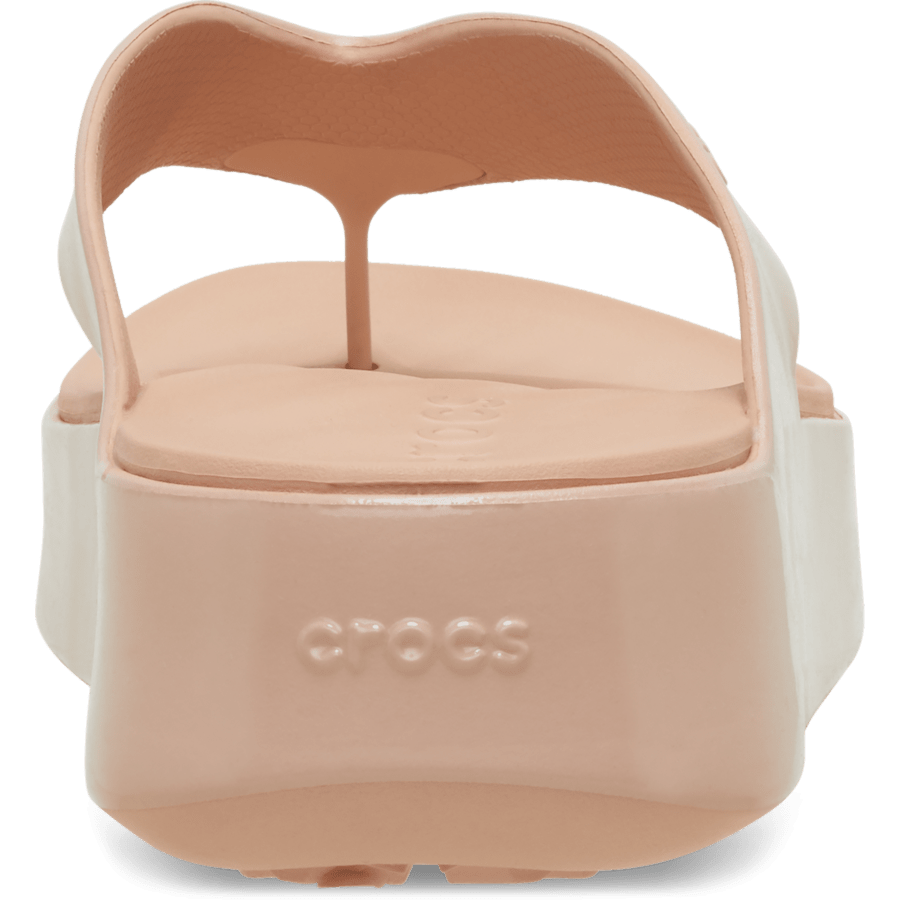 Pink Caramel Getaway Platform Patent Flip - Back - Crocs
