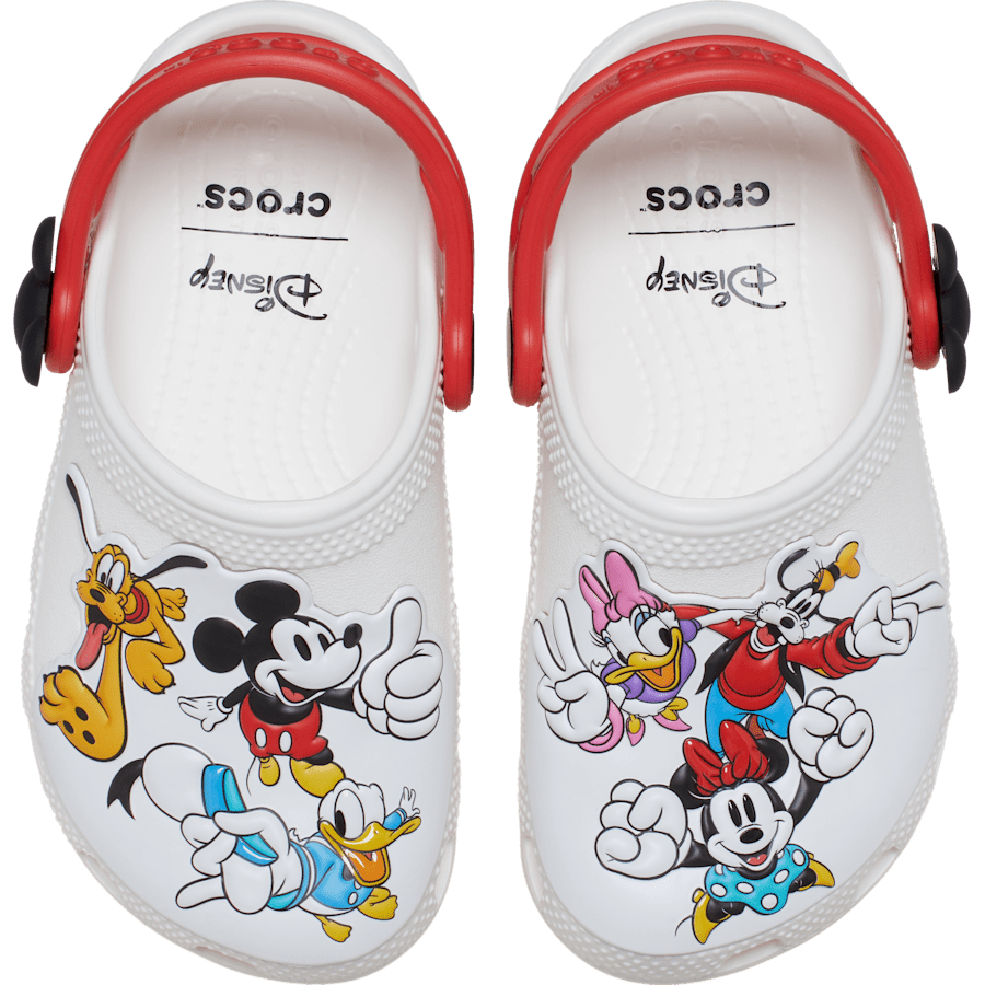 Multi Toddler Mickey and Friends Classic Clog - Zijkant - Crocs