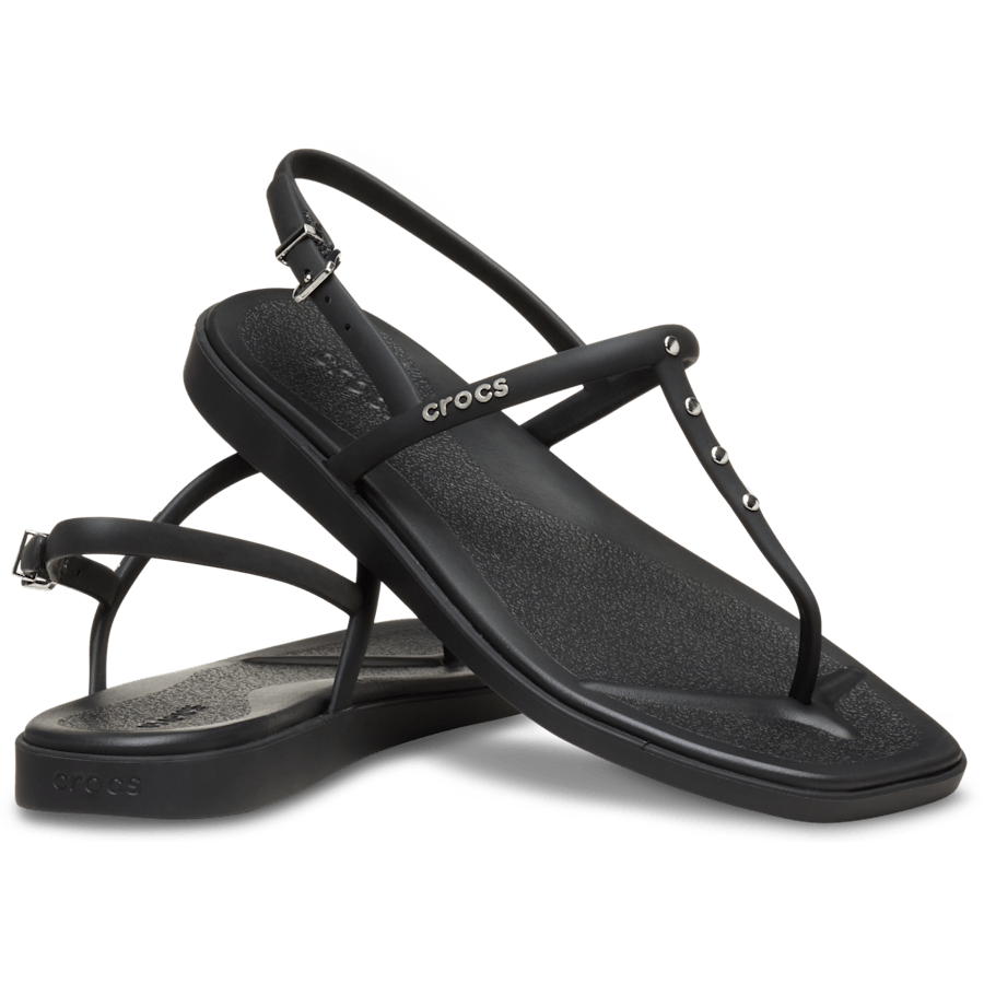 Black Miami Studded Thong Flip - Pair - Crocs