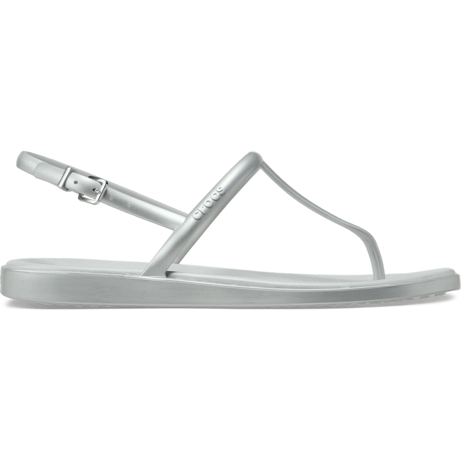 Silver Miami Metallic Thong Flip - Side - Crocs
