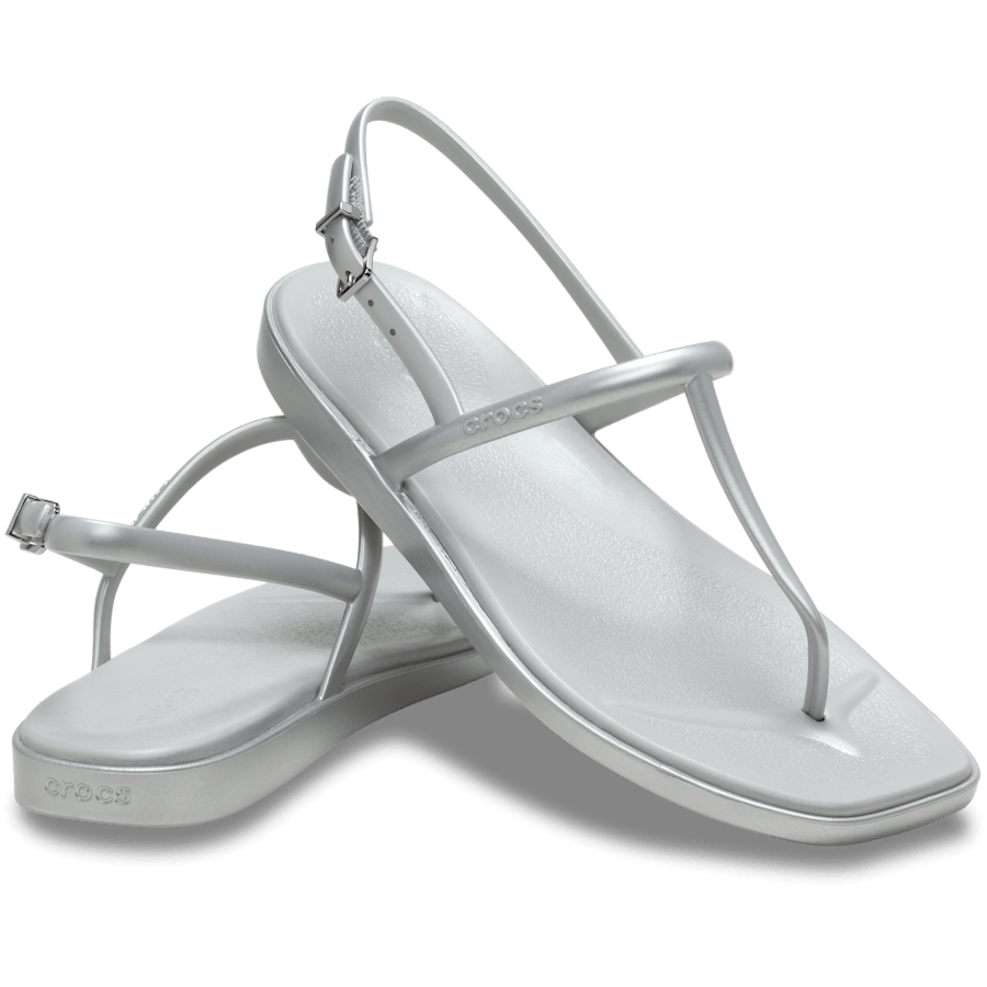 Silver Miami Metallic Thong Flip - Pair - Crocs