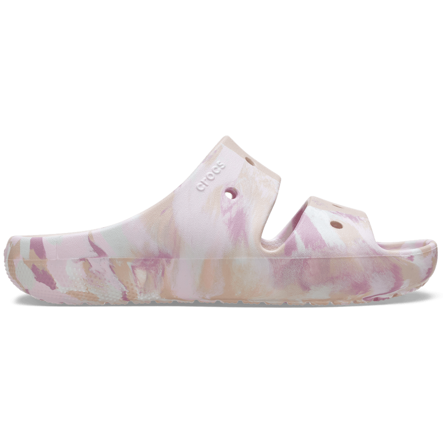 Quartz / Multi Classic Marbled Sandal v2 - Side - Crocs