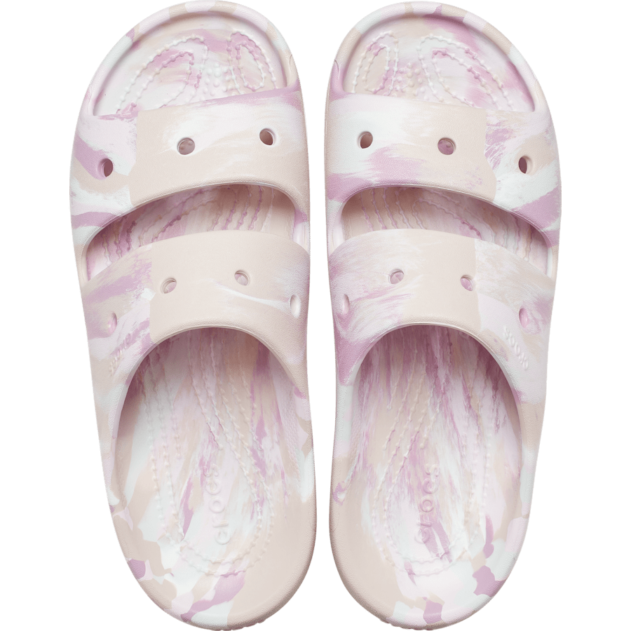 Quartz / Multi Classic Marbled Sandal v2 - Top - Crocs