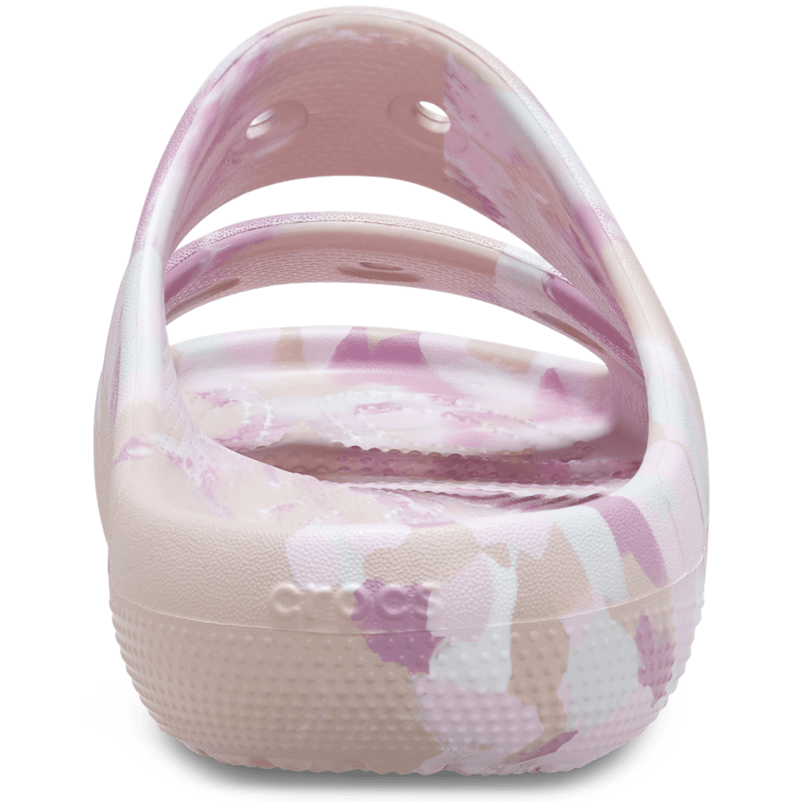Quartz / Multi Classic Marbled Sandal v2 - Back - Crocs