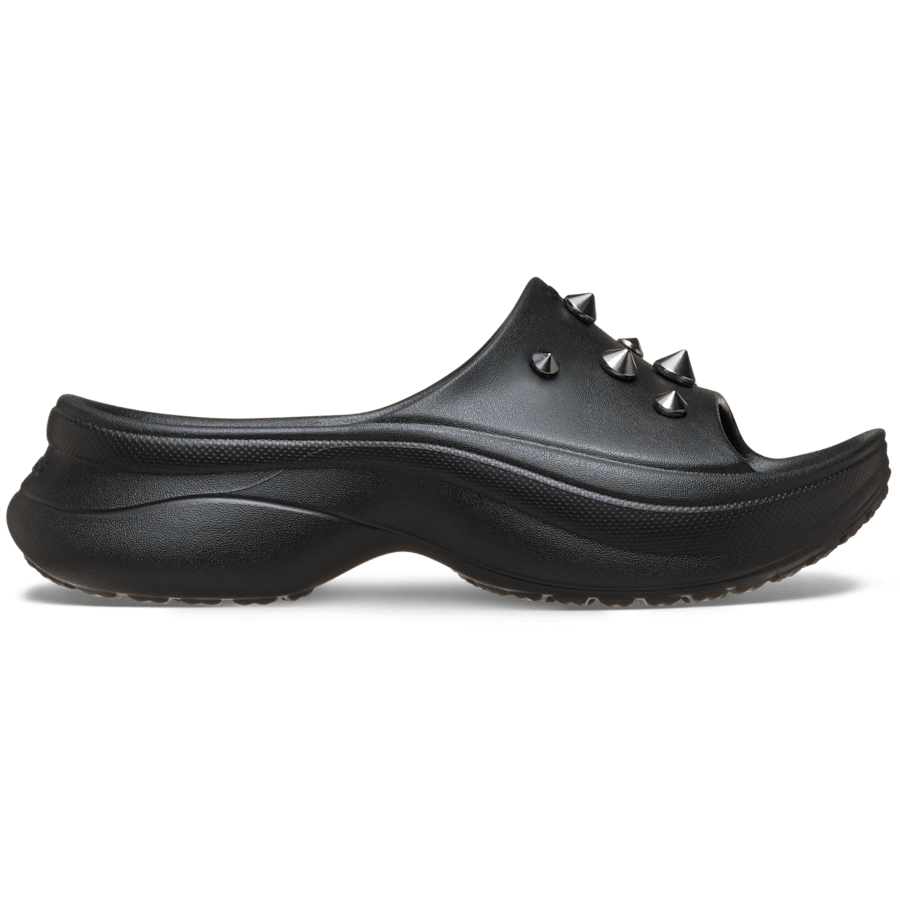 Black Bae Studded Slide - Side - Crocs