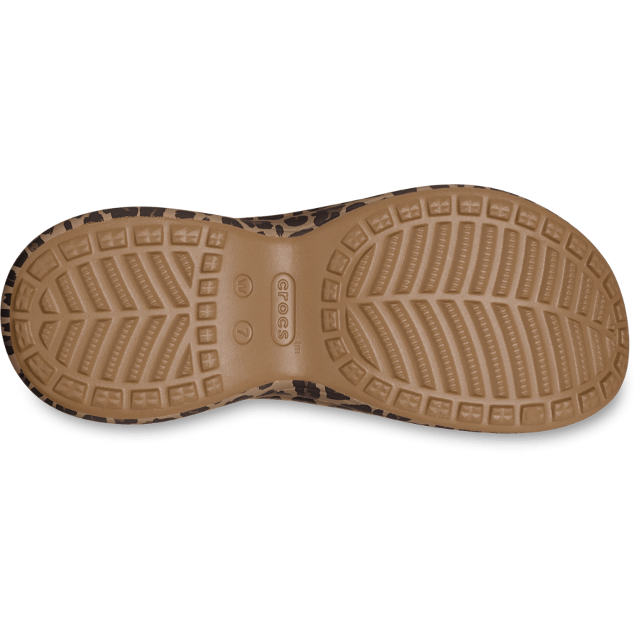 Sepia / Leopard Bae Animal Slide - Bottom - Crocs