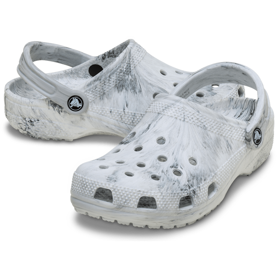 Grey Swirl Classic Watercolor Marbled Clog - Pair - Crocs