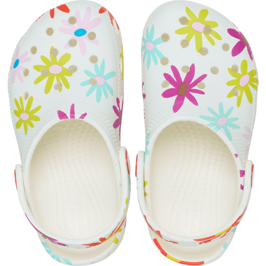 Chalk Toddler Classic Crafted Daisy Clog - Top - Crocs