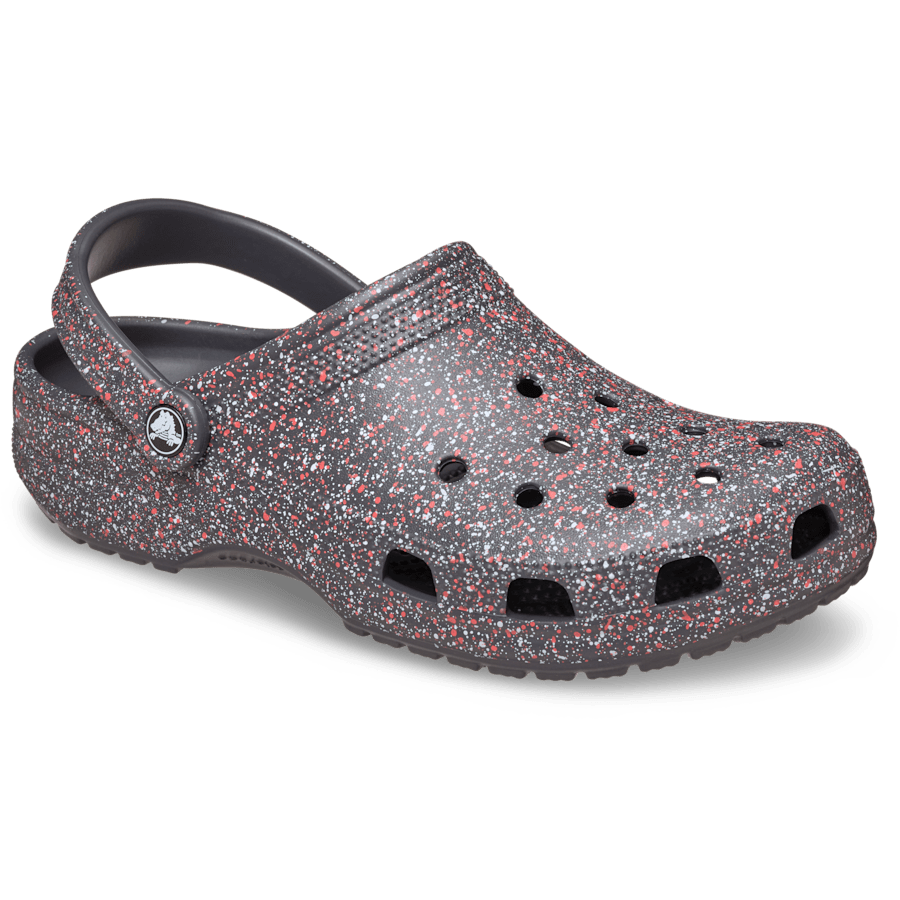 Black Sand Classic Speckle Clog - Angle - Crocs