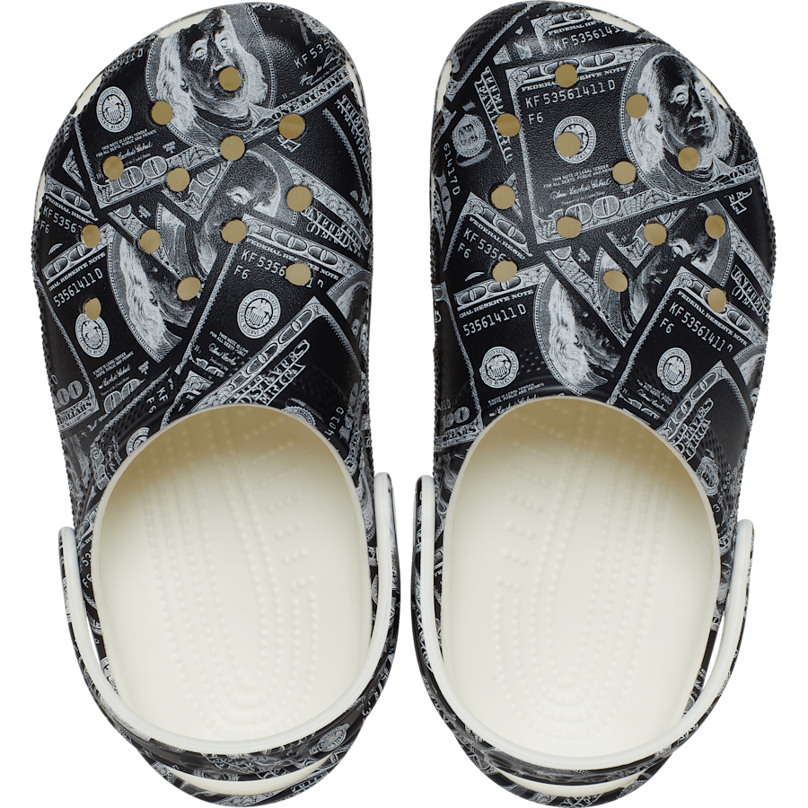 Glow Green Kid's Classic Glow Money Clog - Top - Crocs