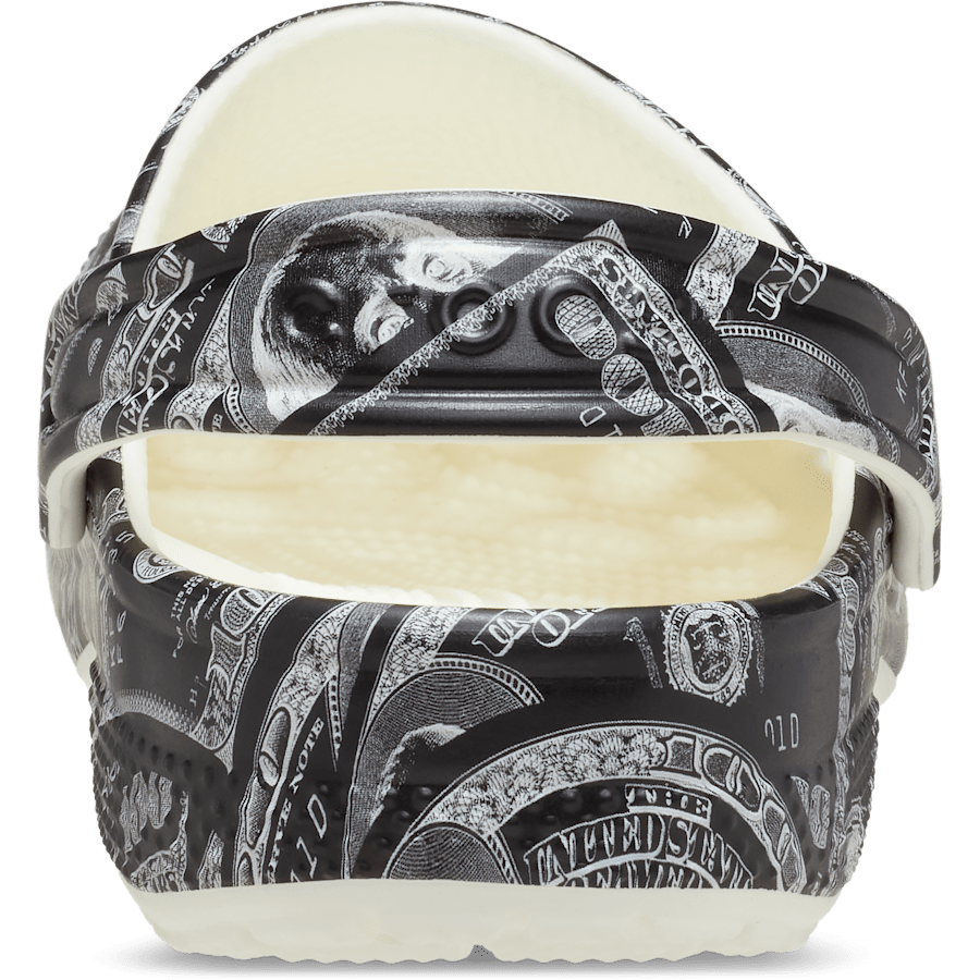 Glow Green Kid's Classic Glow Money Clog - Back - Crocs