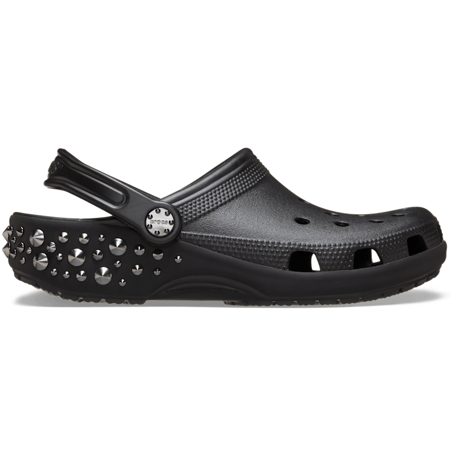 Black Classic Studded Clog - Side - Crocs