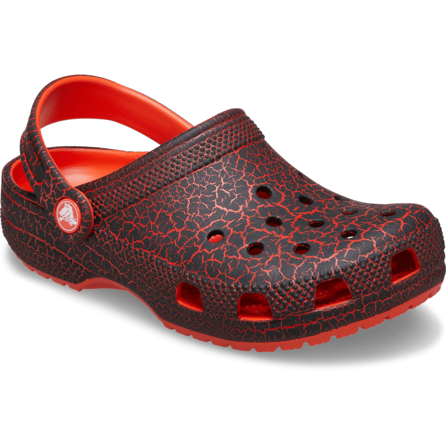 Lava Crackle Kids' Classic Crackle Clog - Angle - Crocs