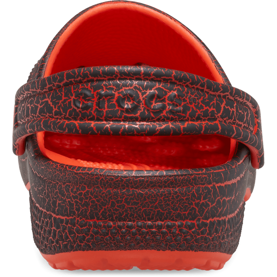 Lava Crackle Kids' Classic Crackle Clog - Back - Crocs
