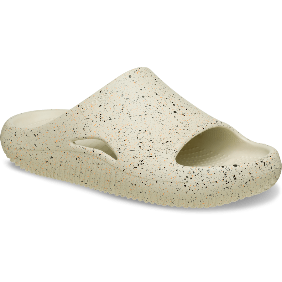 Sandstone Mellow Recovery Speckle Slide - Angle - Crocs