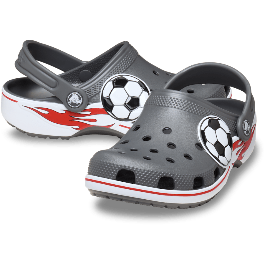 Slate Grey Kid's Classic Soccer Band Clog - Pair - Crocs