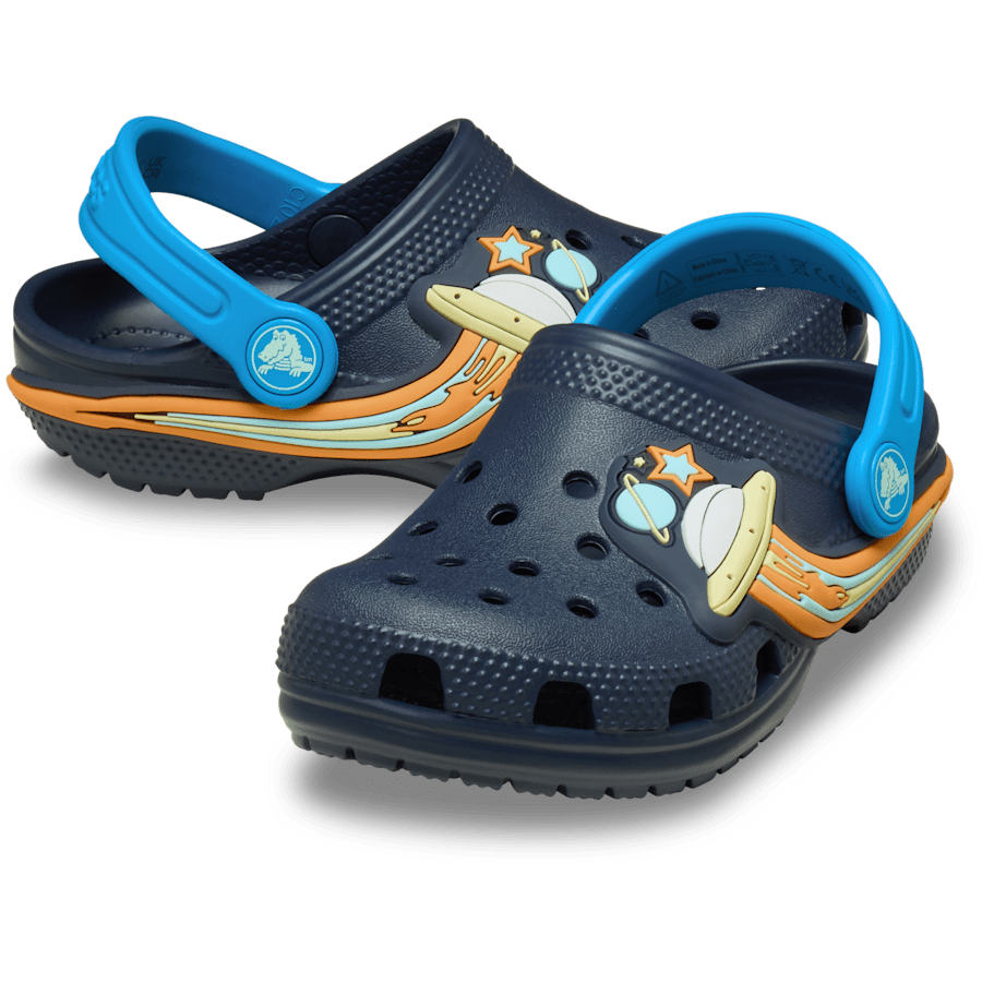 Navy Toddler Classic UFO Lights Clog - Pair - Crocs