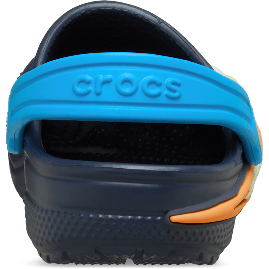 Navy Toddler Classic UFO Lights Clog - Back - Crocs
