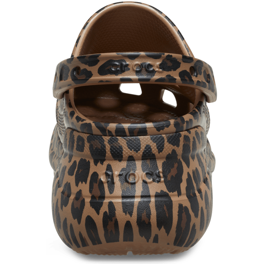 Sepia / Leopard Bae Animal Clog - Back - Crocs