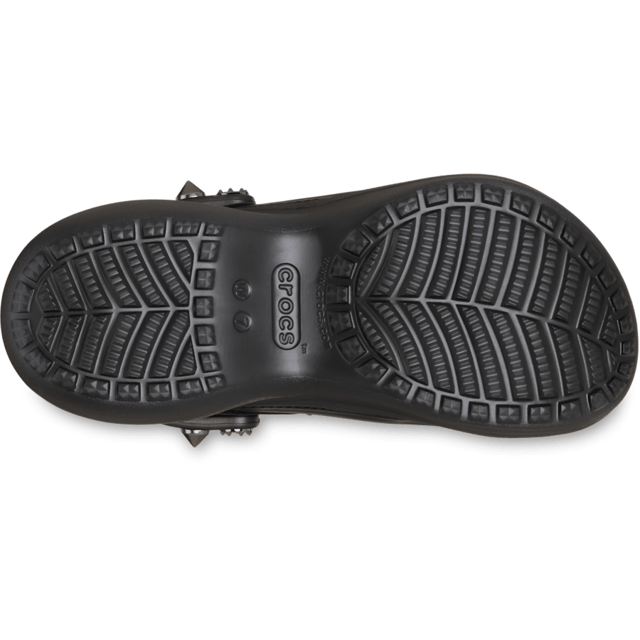 Black Bae Studded Clog - Bottom - Crocs