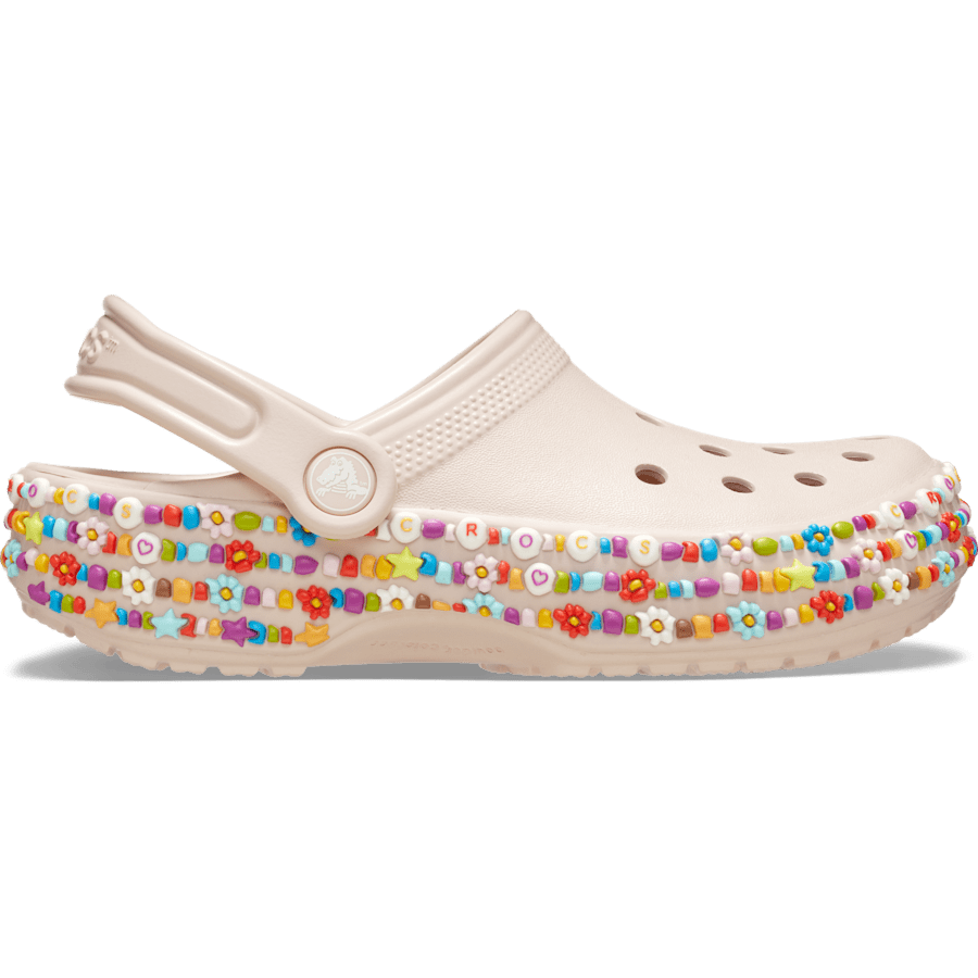 Quartz Toddler Classic Beaded Band Clog - Side - Crocs