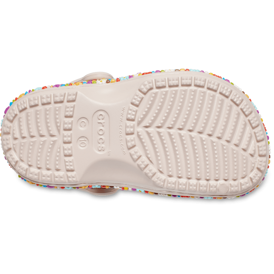 Quartz Toddler Classic Beaded Band Clog - Bottom - Crocs