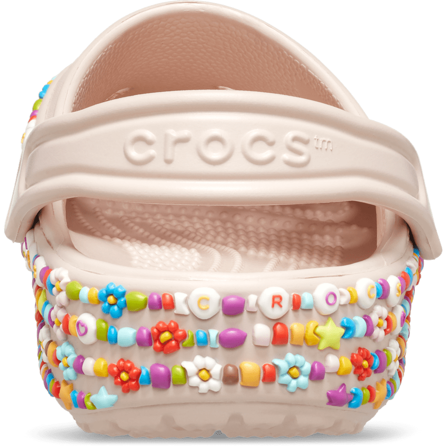 Quartz Toddler Classic Beaded Band Clog - Back - Crocs
