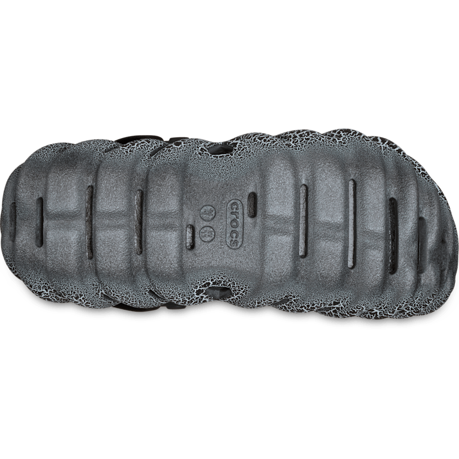 Slate Grey Echo Crackle Clog - Bottom - Crocs