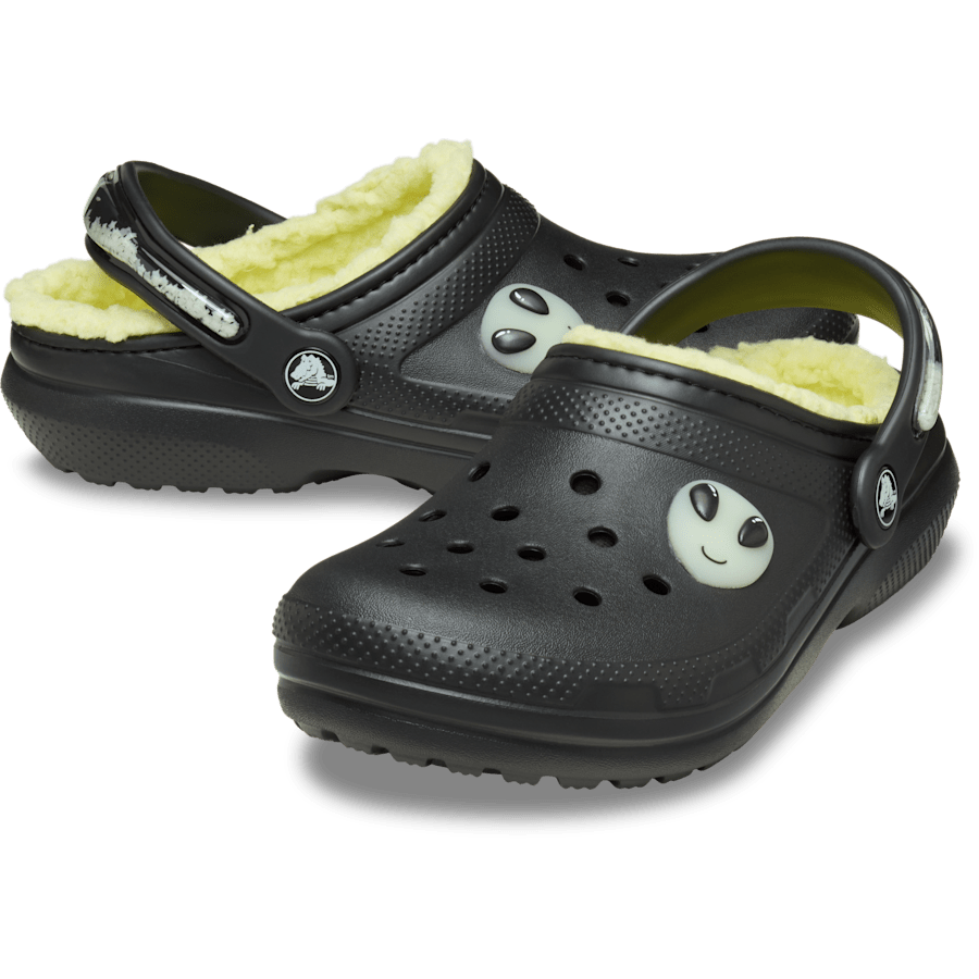 Black Kids' Classic Lined Alien Clog - Pair - Crocs