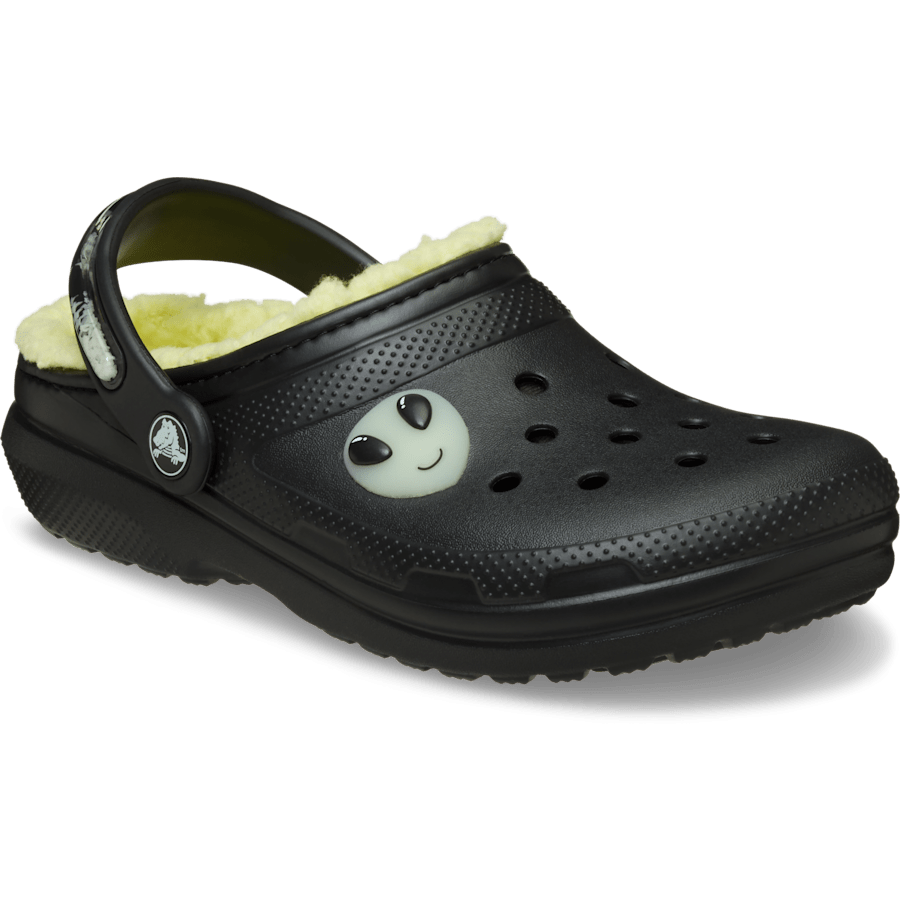 Black Kids' Classic Lined Alien Clog - Angle - Crocs