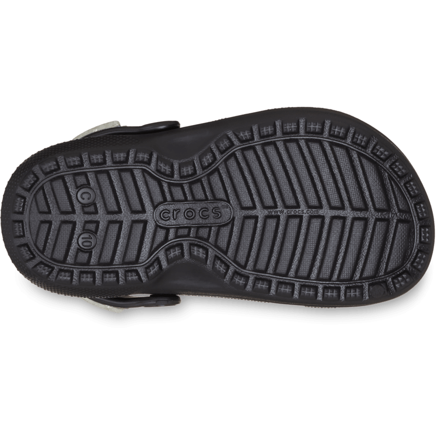 Black Toddler Classic Lined Alien Clog - Bottom - Crocs