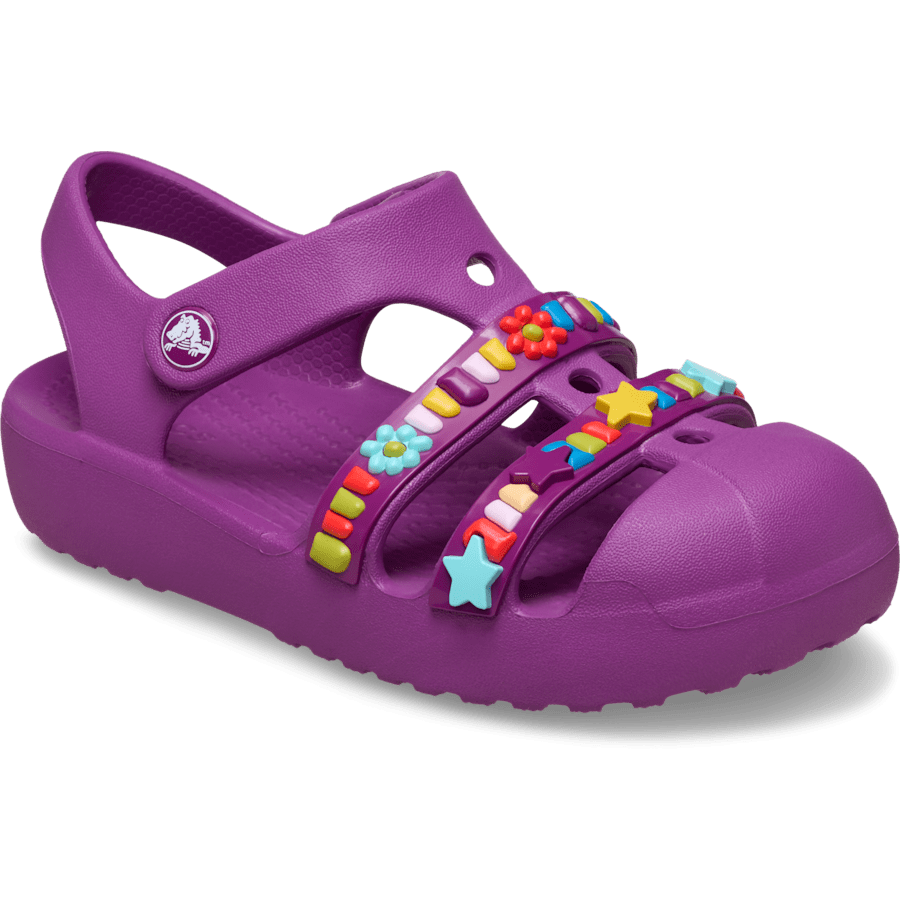 Grapeberry Toddler Classic Beaded Fisherman - Angle - Crocs
