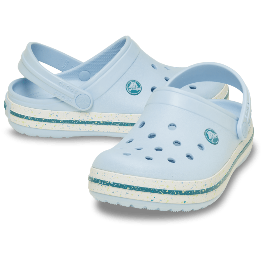Blue Frost Kid's Crocband Speckled Band Clog - Pair - Crocs