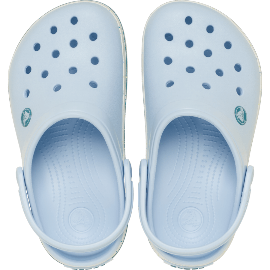 Blue Frost Kid's Crocband Speckled Band Clog - Top - Crocs