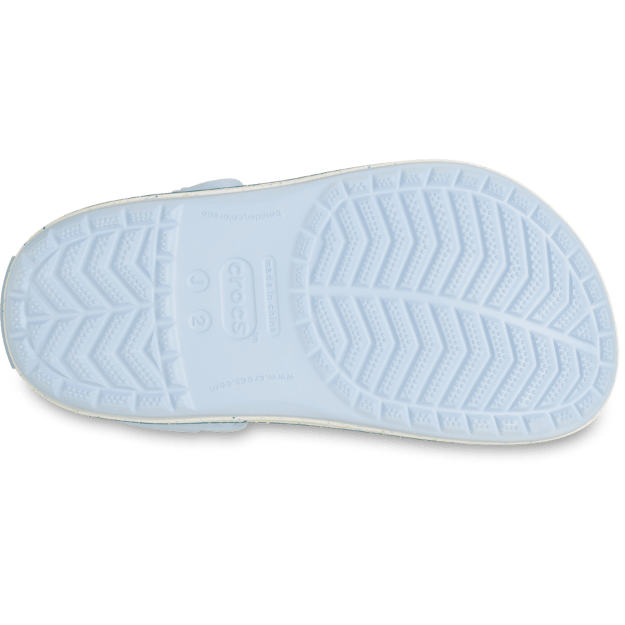 Blue Frost Kid's Crocband Speckled Band Clog - Bottom - Crocs