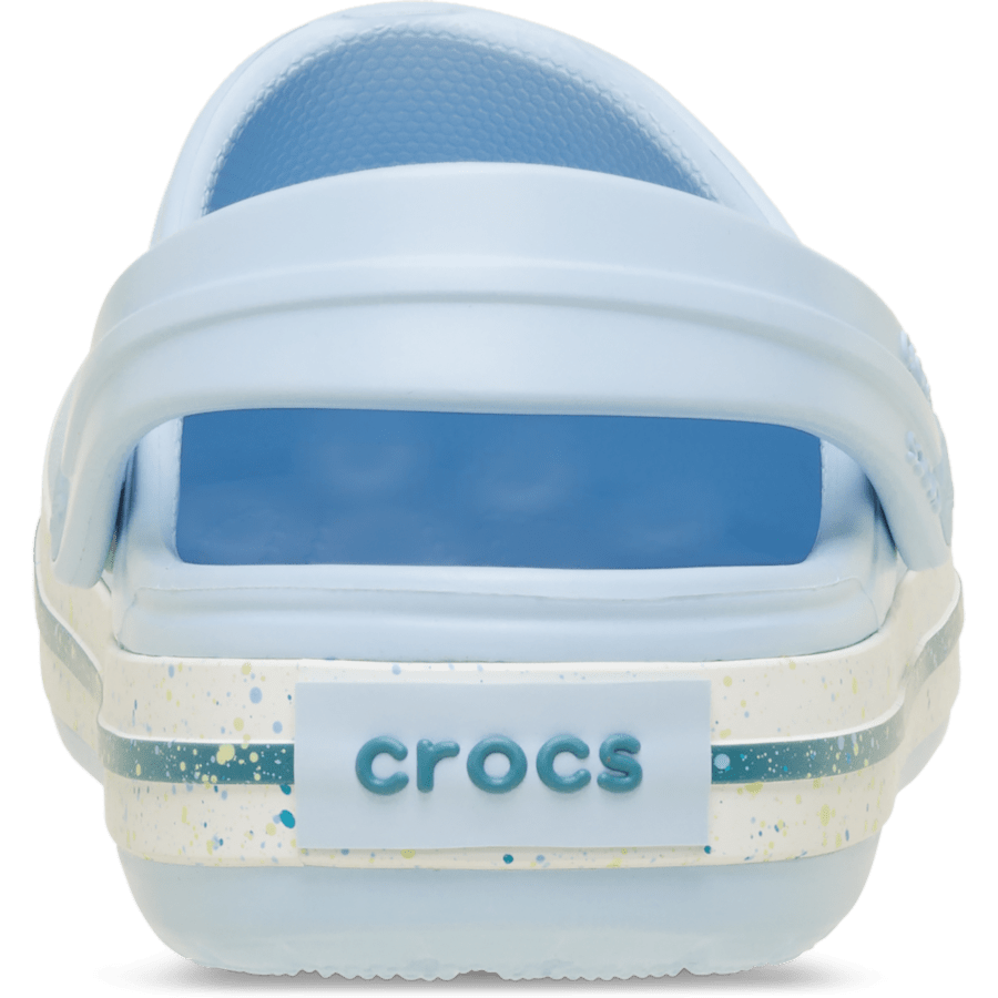 Blue Frost Kid's Crocband Speckled Band Clog - Back - Crocs