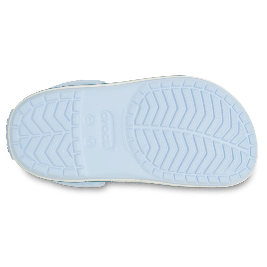 Blue Frost Toddler Crocband Speckled Band Clog - Bottom - Crocs
