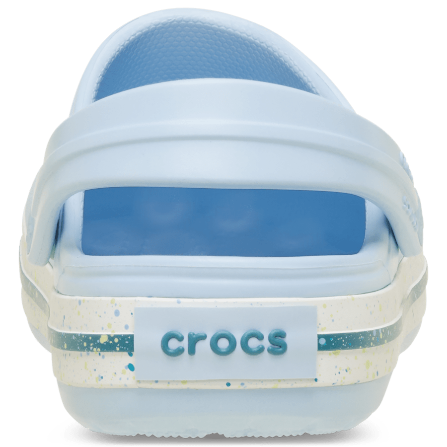 Blue Frost Toddler Crocband Speckled Band Clog - Back - Crocs