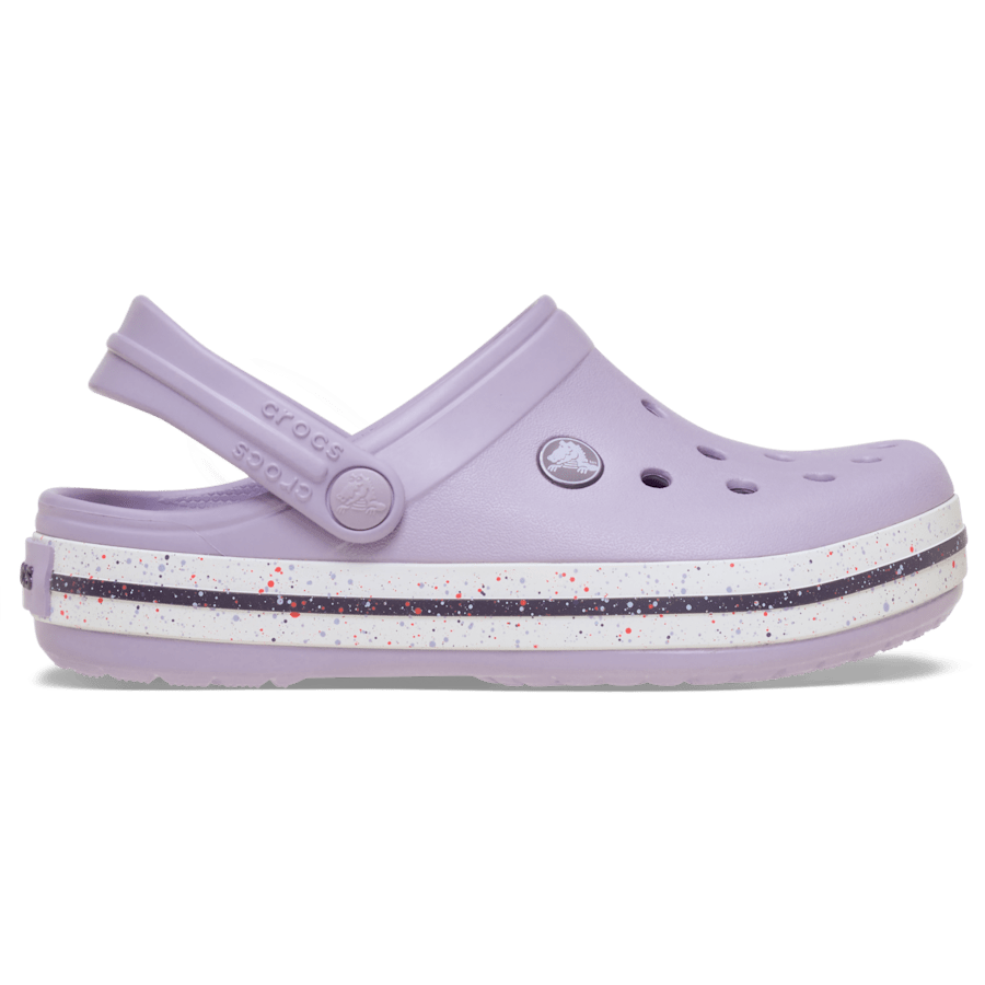 Lavender Toddler Crocband Speckled Band Clog - Side - Crocs