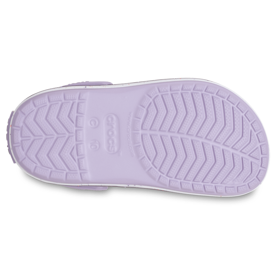 Lavender Toddler Crocband Speckled Band Clog - Bottom - Crocs