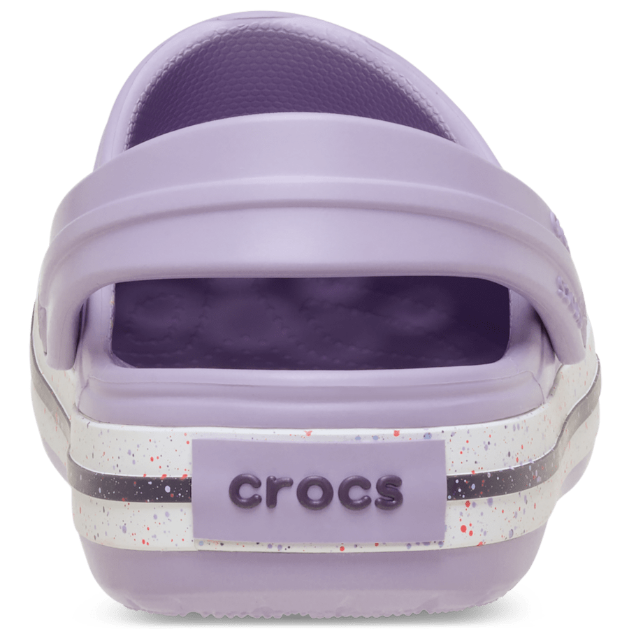 Lavender Toddler Crocband Speckled Band Clog - Back - Crocs