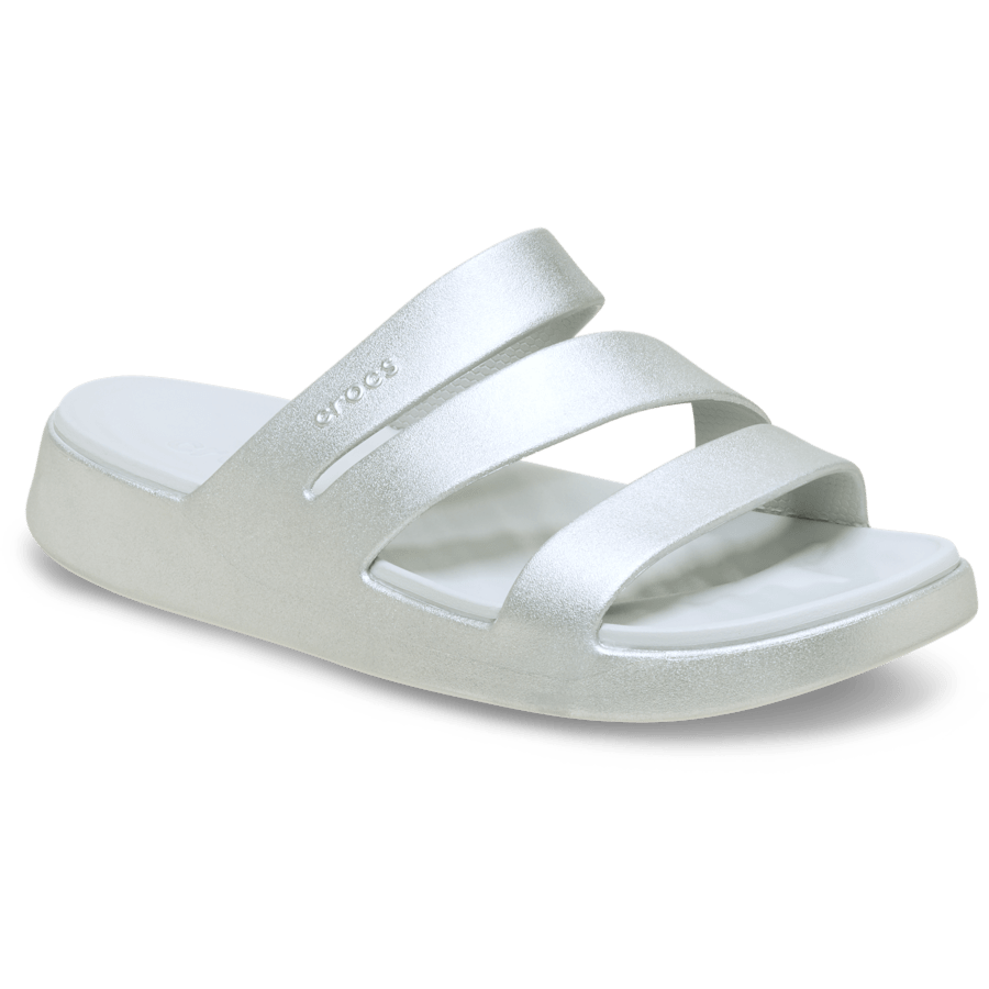Colour Getaway Strappy Metallic Sandal - Angle - Crocs