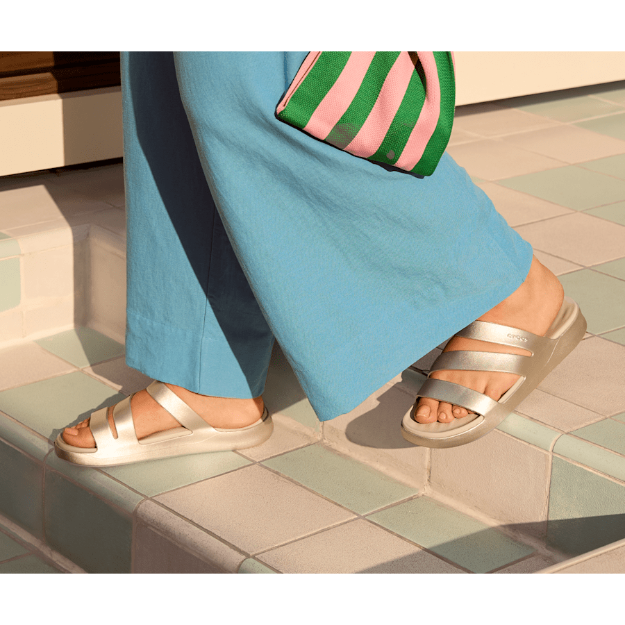 Colour Getaway Strappy Metallic Sandal - Lifestyle - Crocs