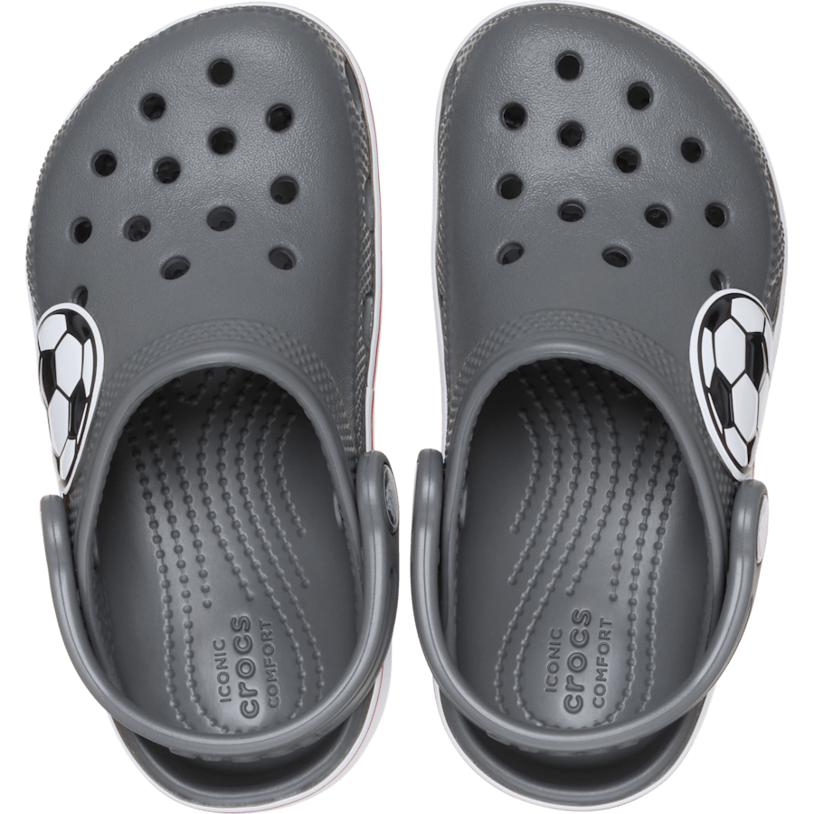 Slate Grey Toddler Classic Soccer Band Clog - Top - Crocs