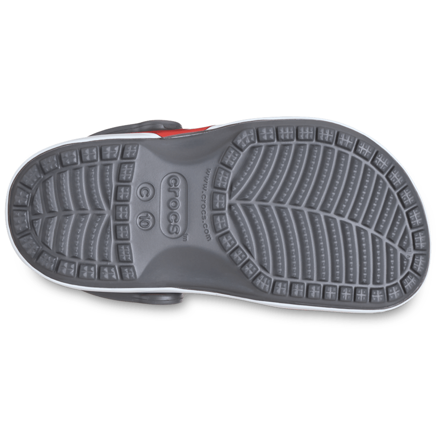 Slate Grey Toddler Classic Soccer Band Clog - Bottom - Crocs
