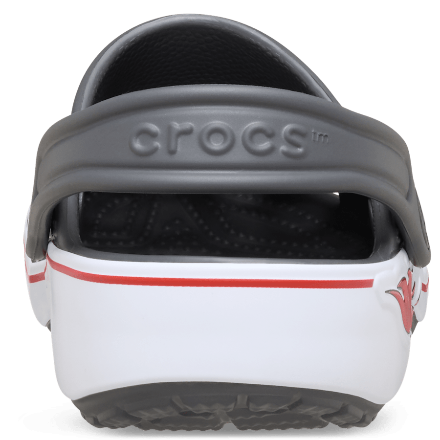 Slate Grey Toddler Classic Soccer Band Clog - Back - Crocs